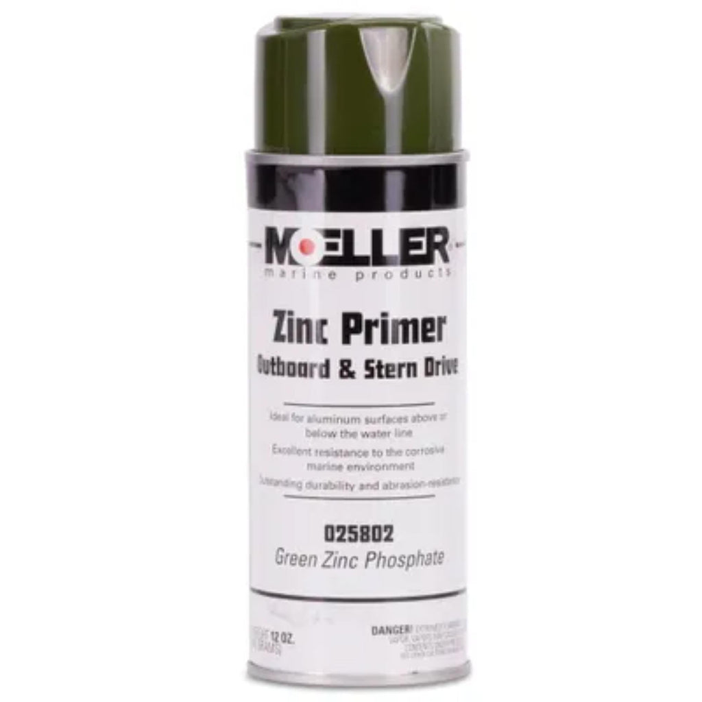 Moeller Marine Zinc Phosphate Engine Spray Paint - Green & Yellow