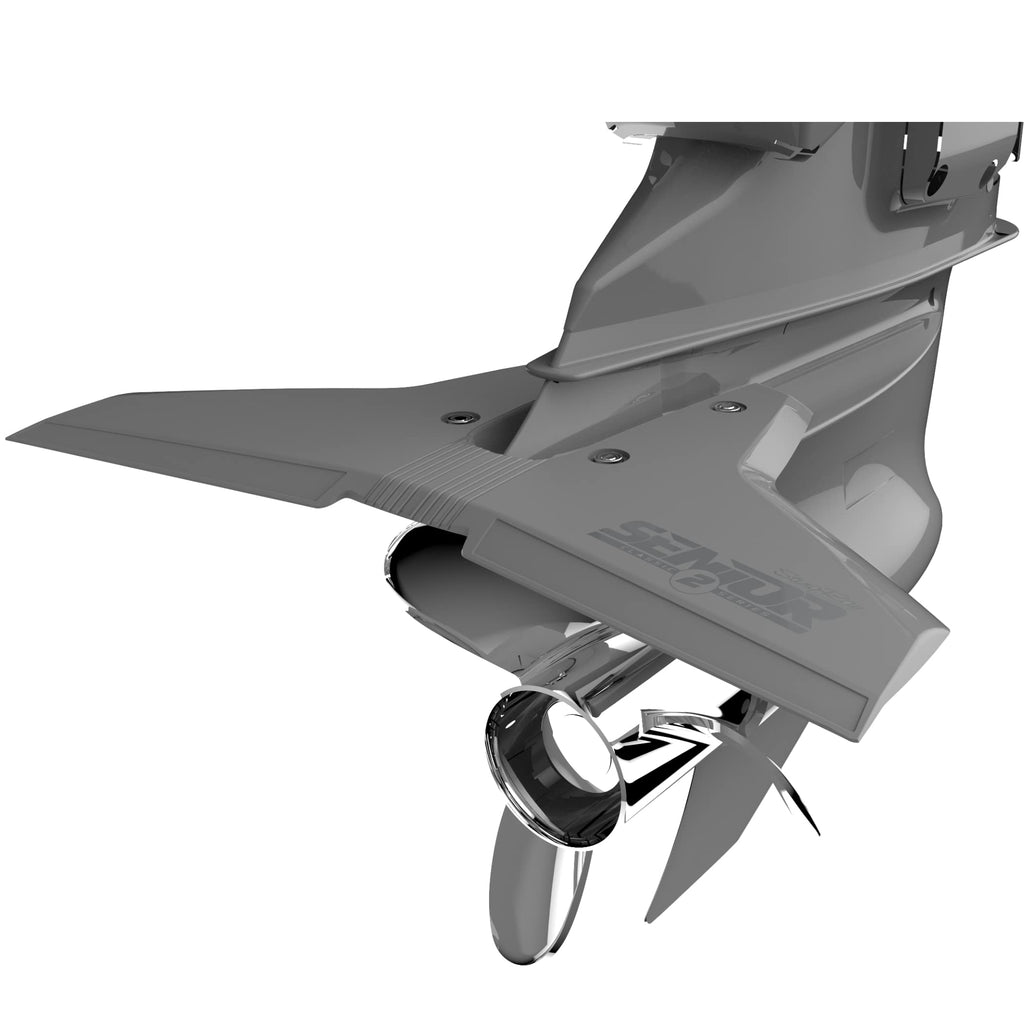 Stingray Hydrofoils Classic 2 Senior Hydrofoil Stabilizer Fin - No-Drill Fit for 40-300 HP Outboard/Outdrive Motors