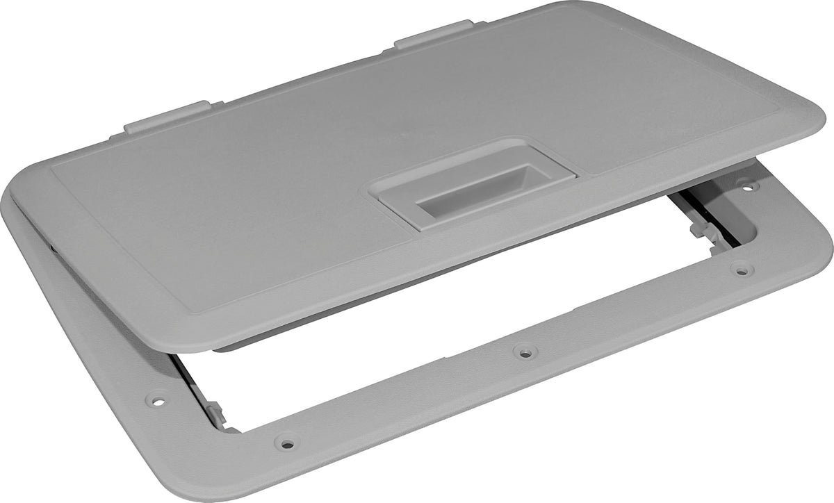 Tempress 44233 Slam Access Hatch Lid, 11 x 15 Inch, Dark Gray, Glass Filled Polypropylene
