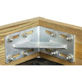 Tie Down Engineering Inside Corner Bracket 26403, Commercial Grade, 8-1/4 x 5 Inch, 2-1/4 Inch Elongated Holes