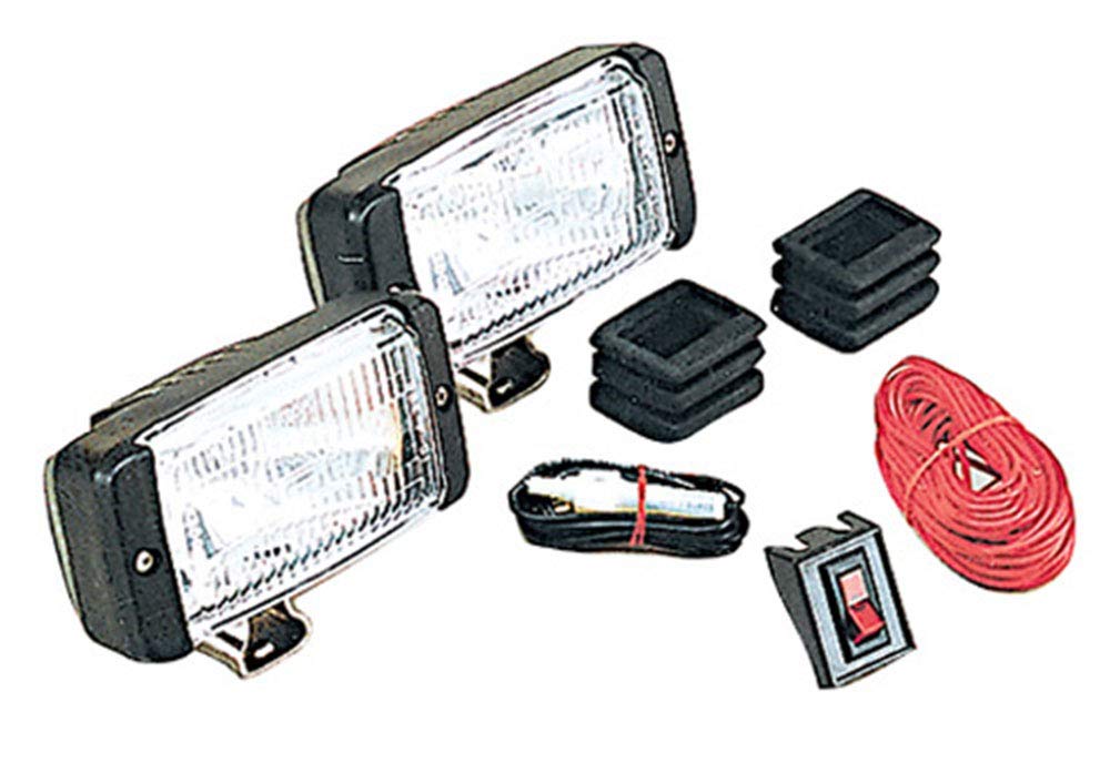 Optronics DL16CC Docking Light Kit, Black Housing, Pair of 55W Quartz Halogen Lights
