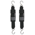 BoatBuckle Kwik-Lok Stainless Steel Transom Tie Down Straps, 2 Inch x 2 Feet, 2 Pack, F12065