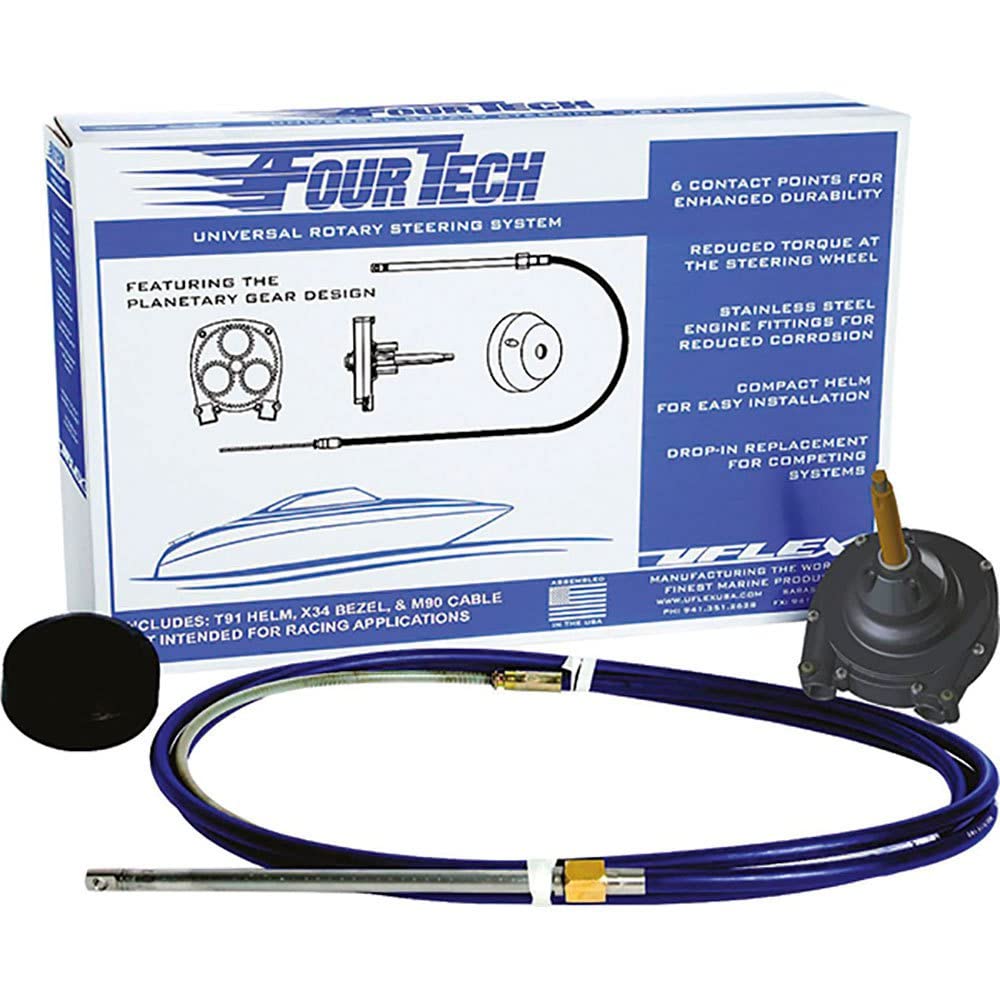 Uflex FOURTECH10 Fourtech 10' Rotary Steering System with T91 Planetary Gear Helm