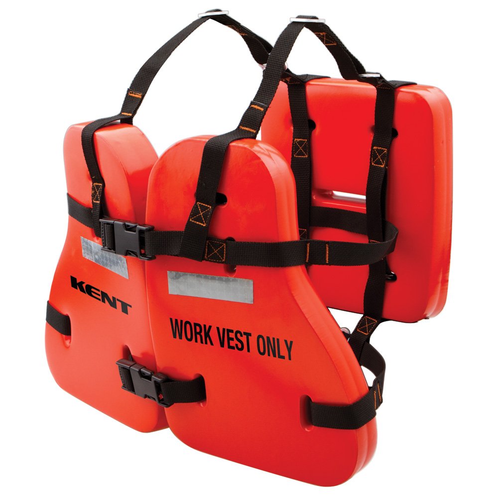Kent Sporting Goods Type V Vinyl Dip Work Vest - Orange, Adult, Universal Fit