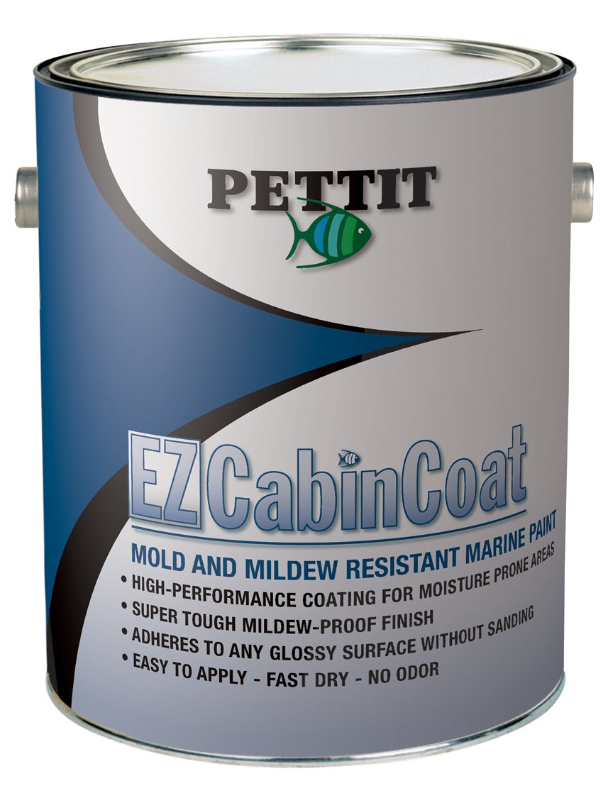 Pettit Paint EZ-Cabin Coat Mold and Mildew Resistant Marine Interior Paint, White, Quart