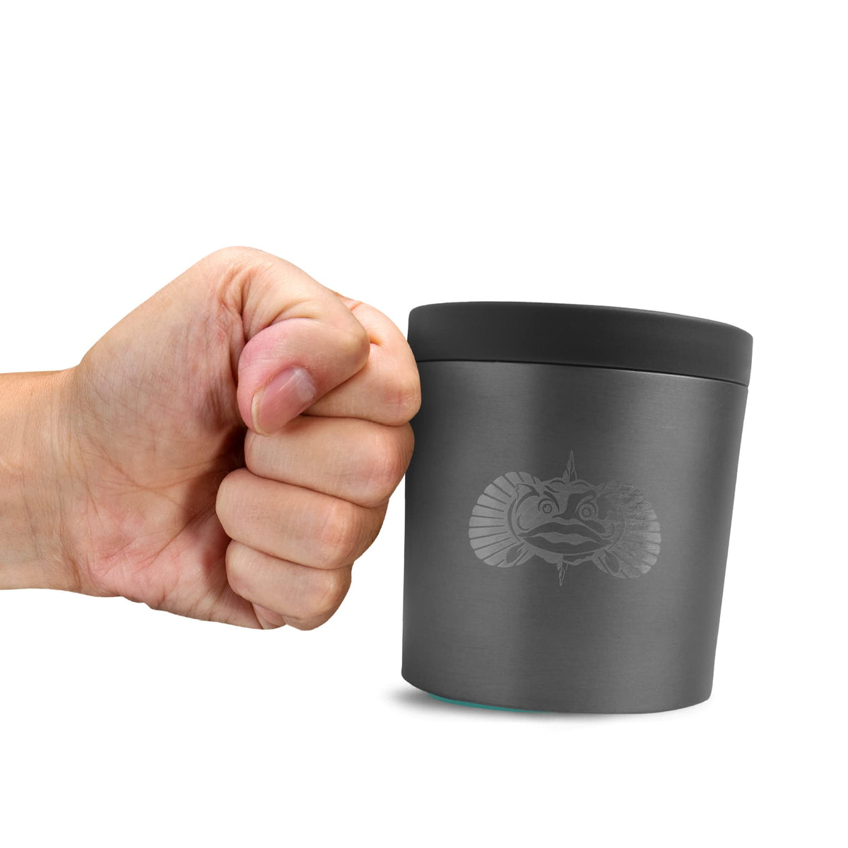 Toadfish Anchor Non-Tipping Cup Holder - Universal & Tumbler Fit, Available in White, Graphite, and Teal
