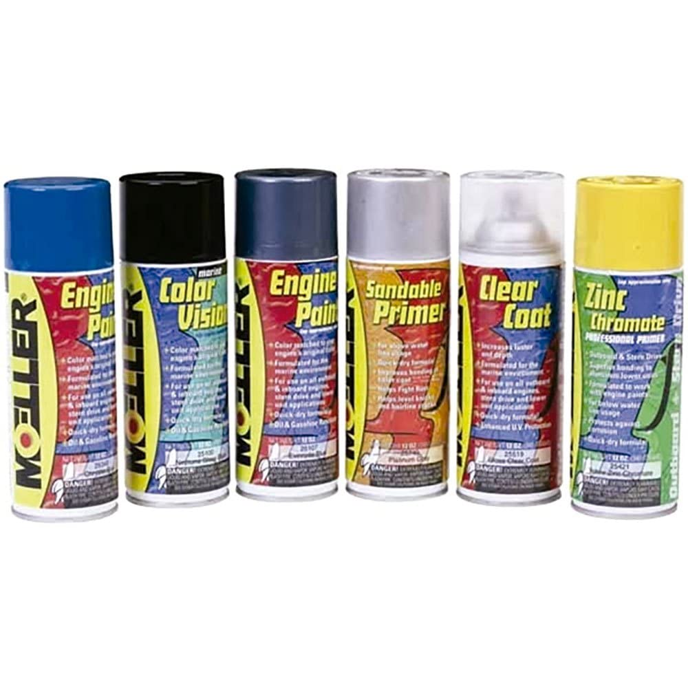 Moeller 025815 Volvo HS Engine Red Spray Paint, 12 oz Heat-Resistant Acrylic Lacquer