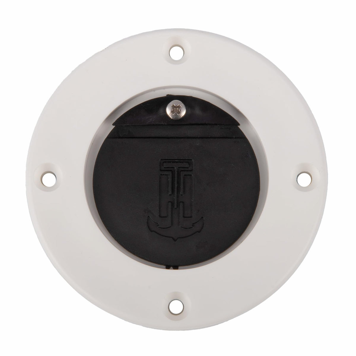 T-H Marine SA-2B Flush Mount Scupper Valve Assembly with Curl-Proof Flapper for 1 to 1.25 Inch Drain Tubes