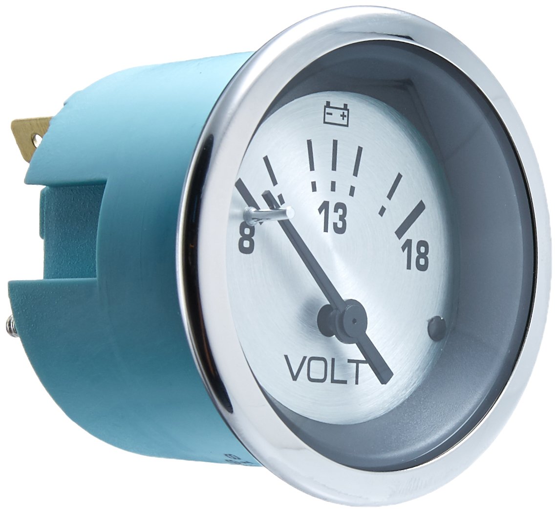 Sierra 63478P Sterling Voltmeter, 2 Inch Dial, 8-18 Vdc