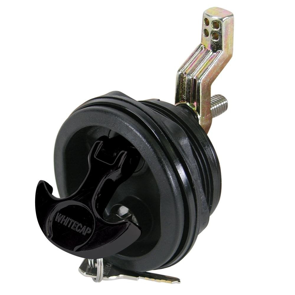 Whitecap Nylon Locking T-Handle Latch - White & Black