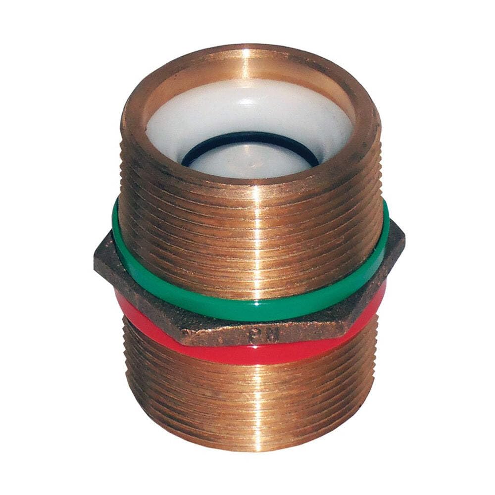 Groco Bronze Check Valve PNC-1000, 1 Inch NPT Pipe Nipple, Freshwater System