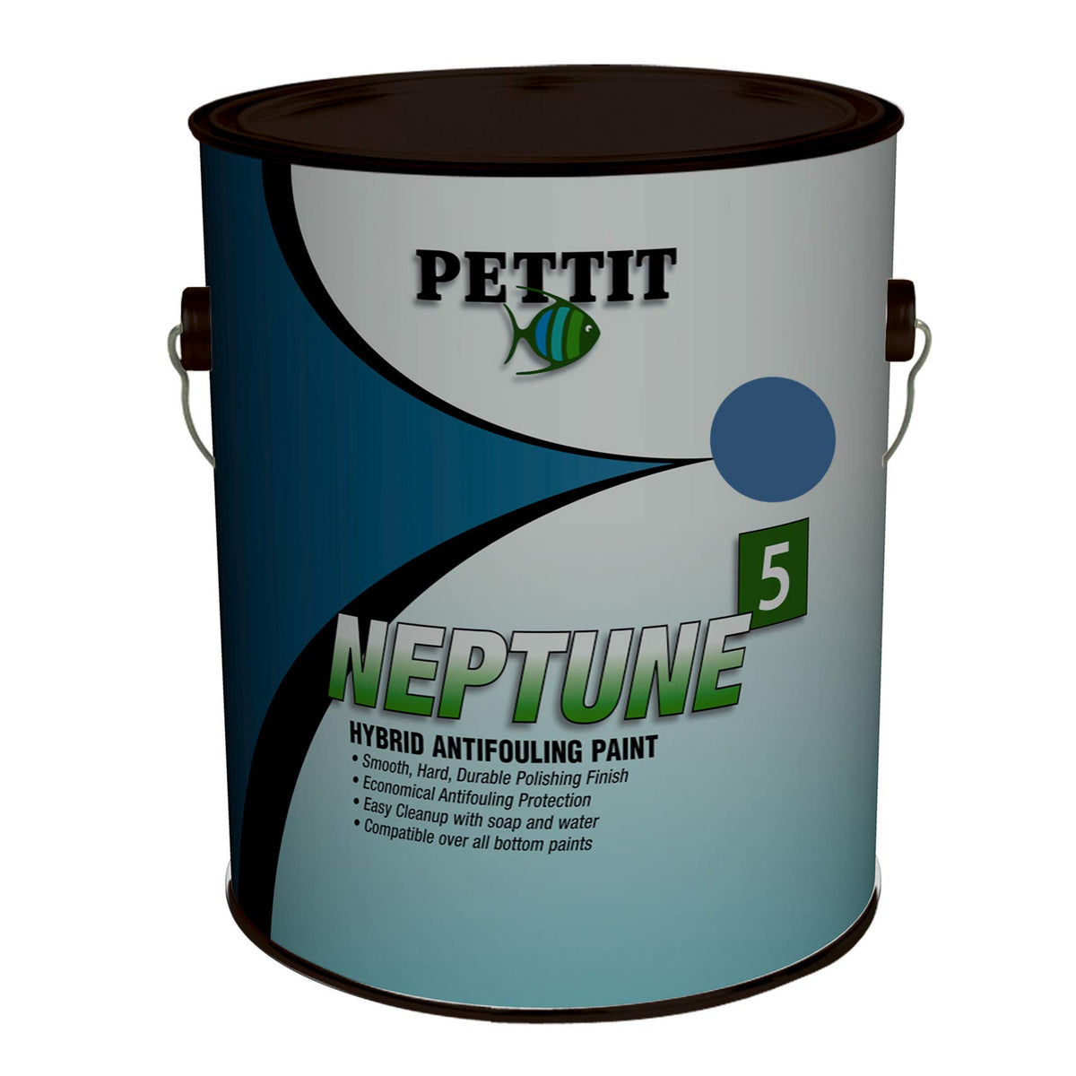 Pettit Paint Neptune HRT Black Gallon Water-Based Antifouling Bottom Paint, Hybrid Reactive Technology