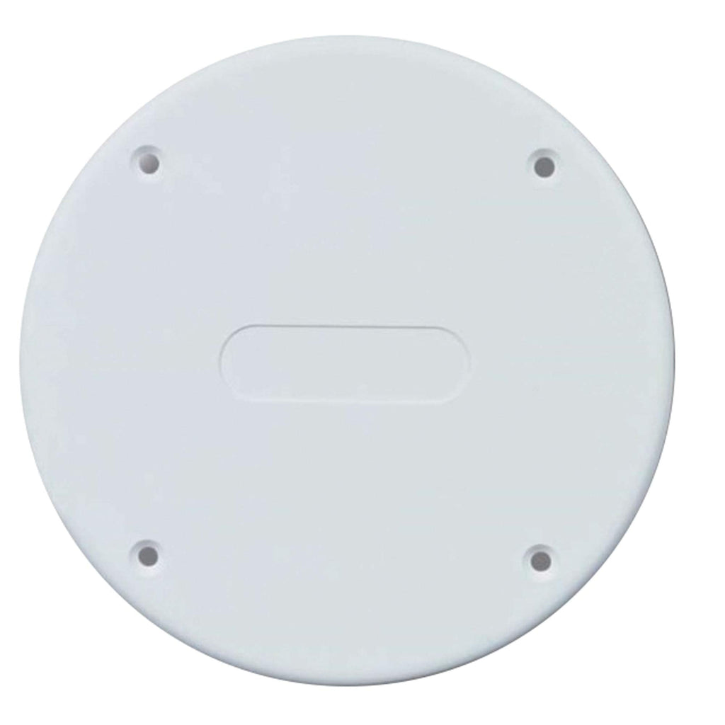 Beckson Marine Round Access Deck Plate Cover, 6-1/2" OD (Fits 5-1/8" Holes) - White or Black