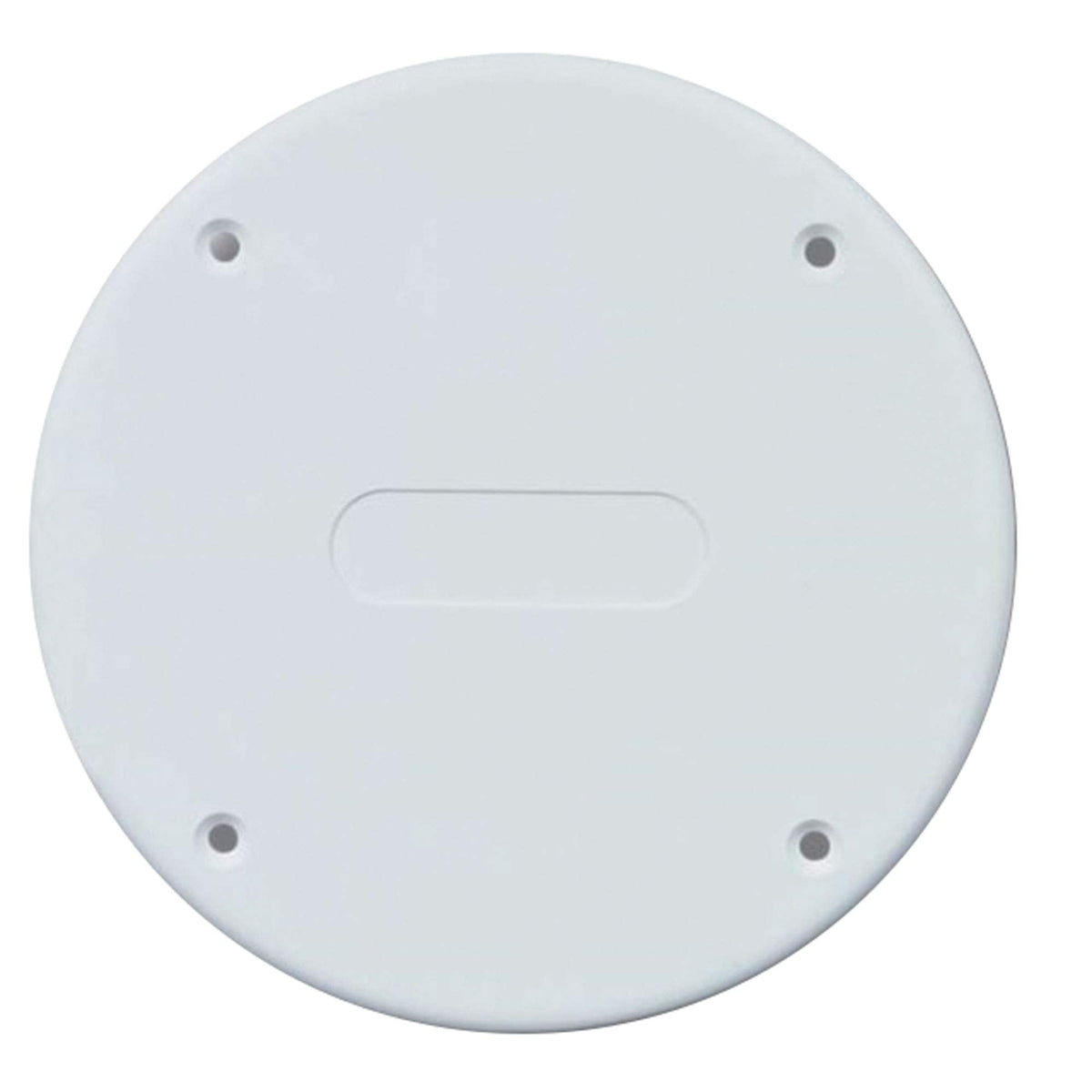 Beckson Marine Round Access Deck Plate Cover, 6-1/2" OD (Fits 5-1/8" Holes) - White or Black