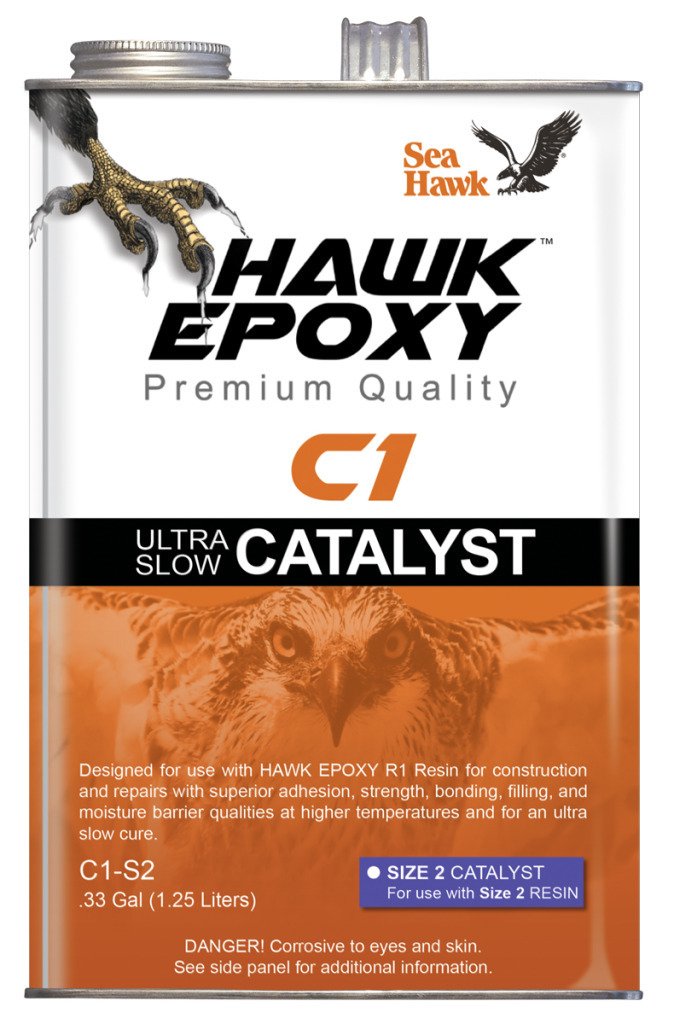 Sea Hawk Hawk Epoxy Ultra Slow Catalyst, Size 2.33 Gallon - C1-S2