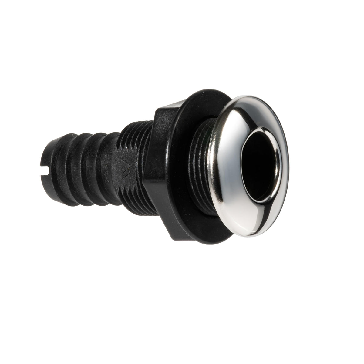 Whitecap Industries Straight Thru-Hull Fittings with Barb, Stainless Steel and Nylon - Available in 1" to 1-1/8" Hose