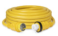 Marinco Shore Power Cordset, 50 Amp 125/250V, Yellow - Available in 25' and 50' Lengths