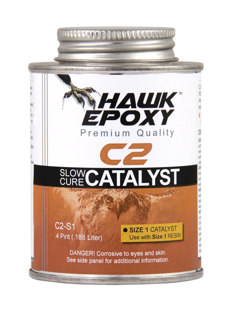 Sea Hawk Hawk Epoxy Slow Cure Catalyst - C2-S Series, 1.5 Pint to 2.8 Quart