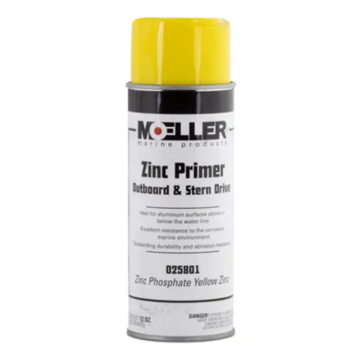 Moeller Marine Zinc Phosphate Engine Spray Paint - Green & Yellow