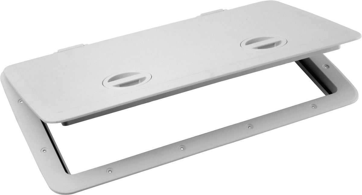 Tempress 1323 Cam-Latch Access Hatch, 13 x 23 Inch, White, Without Lock (44530)