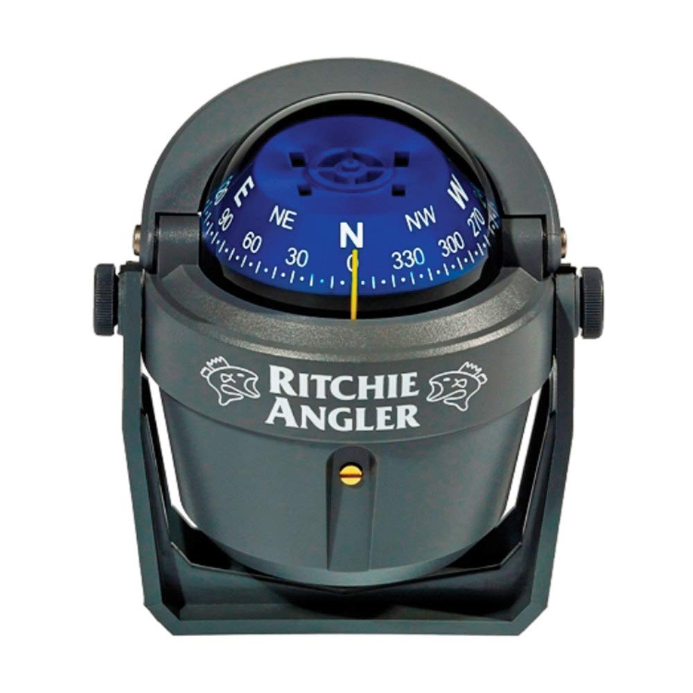 Ritchie RA-91 Angler Compass, 2-3/4 Inch Blue Direct-Read Dial, Bracket Mount