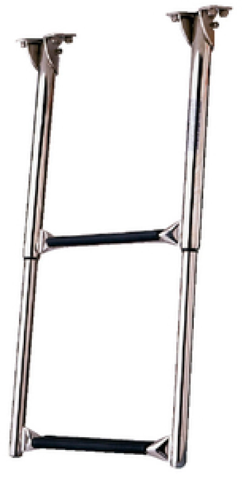 Garelick 19622-61 Telescoping Over-Platform Drop Ladder, 2 Step, Stainless Steel