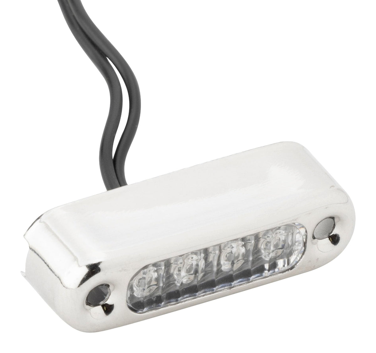 Attwood LED Micro Light 6350B7, Blue, Vertical Mount, Stainless Steel Cover