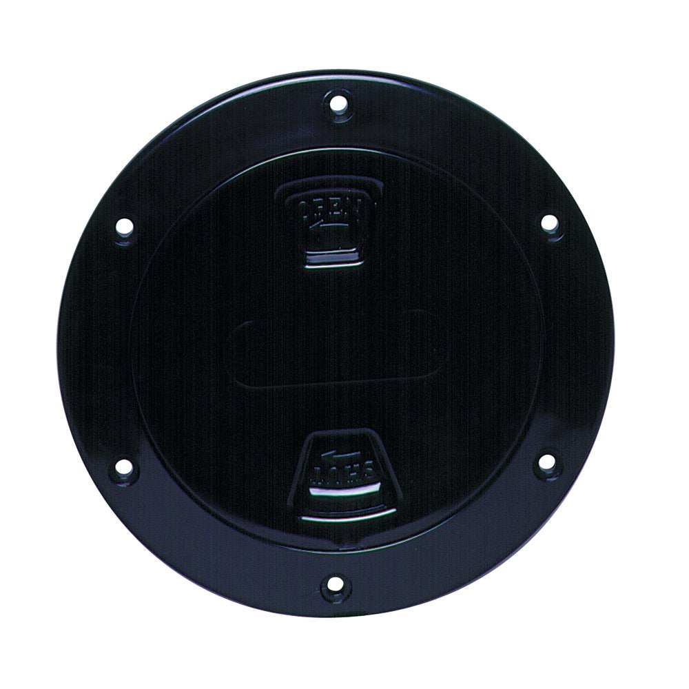 Beckson Marine Screw-In Deck Plate - Available in 4" Black and 8" White
