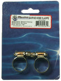 T-H Marine Stainless Steel Hose Clamp HC-6, 3/8 in to 7/8 in Clamping Range, Sold in Pairs