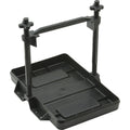 Attwood 9097-5 Heavy-Duty Adjustable Battery Tray for Group 24/24M/24F Batteries, Black Plastic