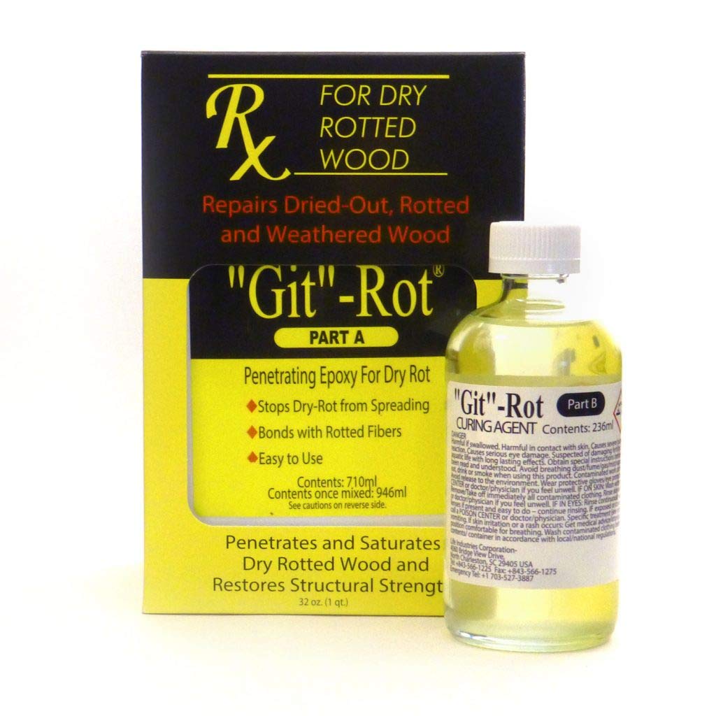 BoatLife Git-Rot Penetrating Epoxy Wood Rot Restorer - Available in 4 oz to Quart Kits