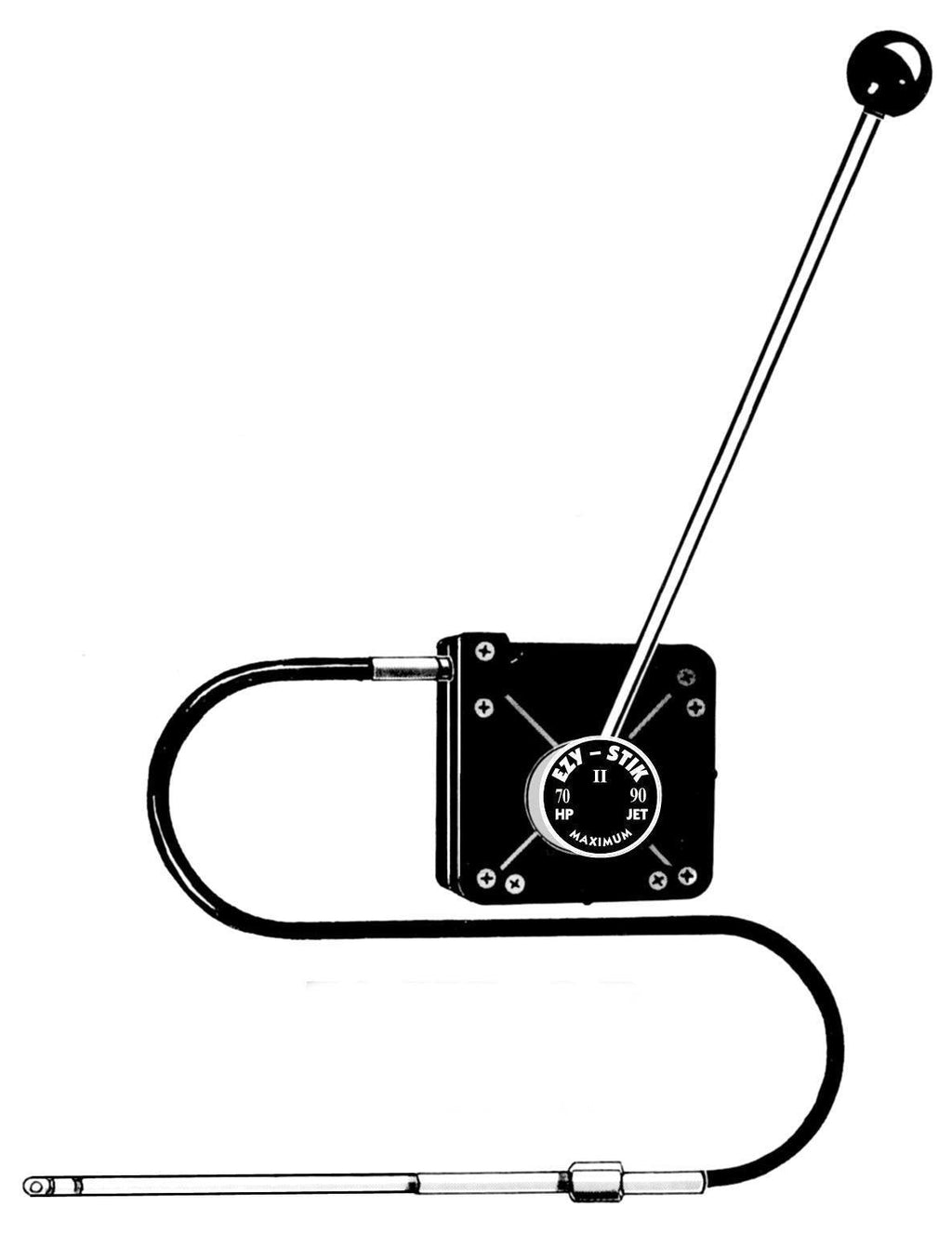 Ezy-Glide Ezy-Stik II Mechanical Single-Lever Steering System - Available in 8' to 15' Cable Lengths