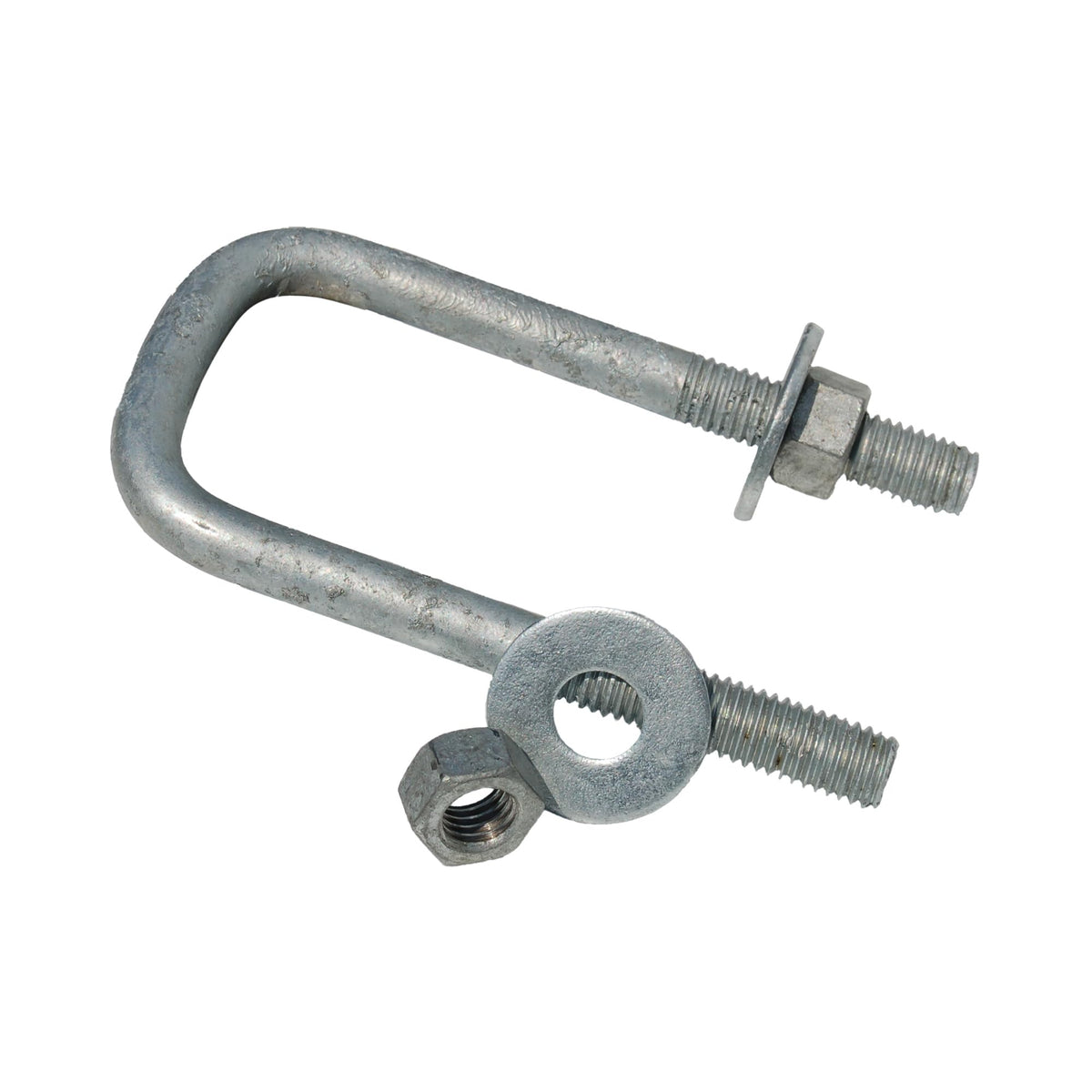Tie Down 86223 Galvanized Square U-Bolt, 1/2 in.-13 Thread, Fits 2 in. Square Trailer Frame