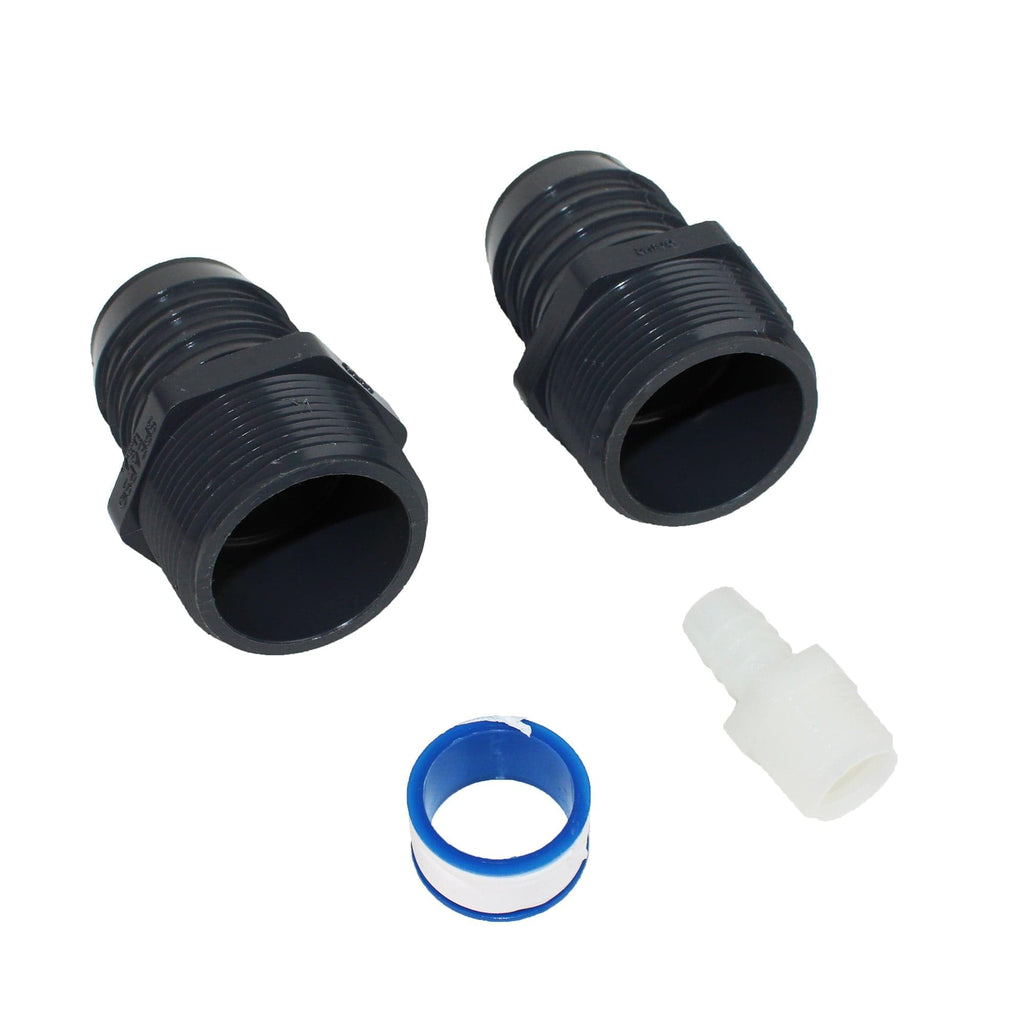 Todd Holding Tank Pipe-to-Hose Adapter Kit - Fitting Relocation Kit, Straight or 90 Degree