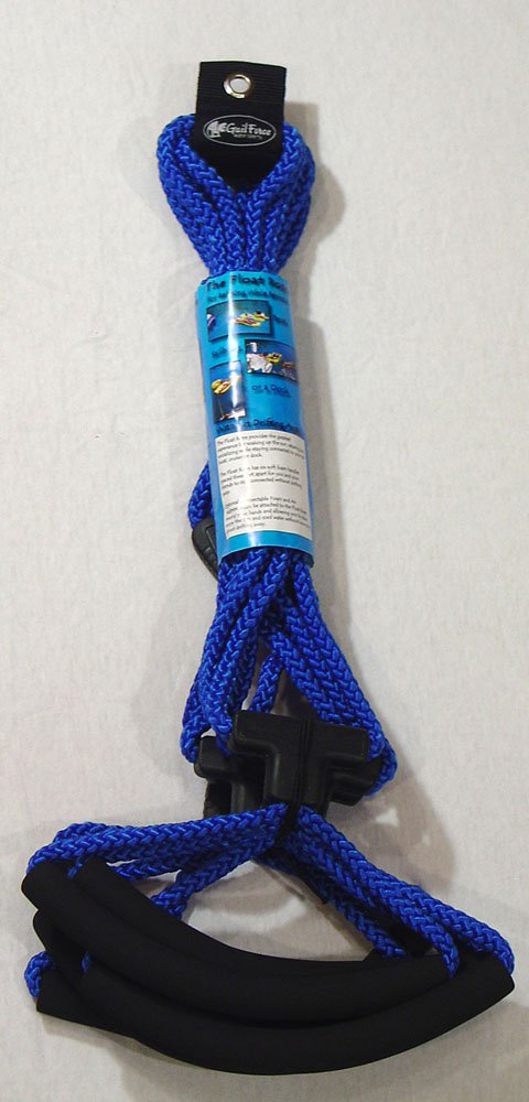 Gail Force Water Sports Float Rope - Floating Tow & Swim Connector Rope with 6 Foam Handles, 35 Foot, Available in Navy, Red, or Yellow