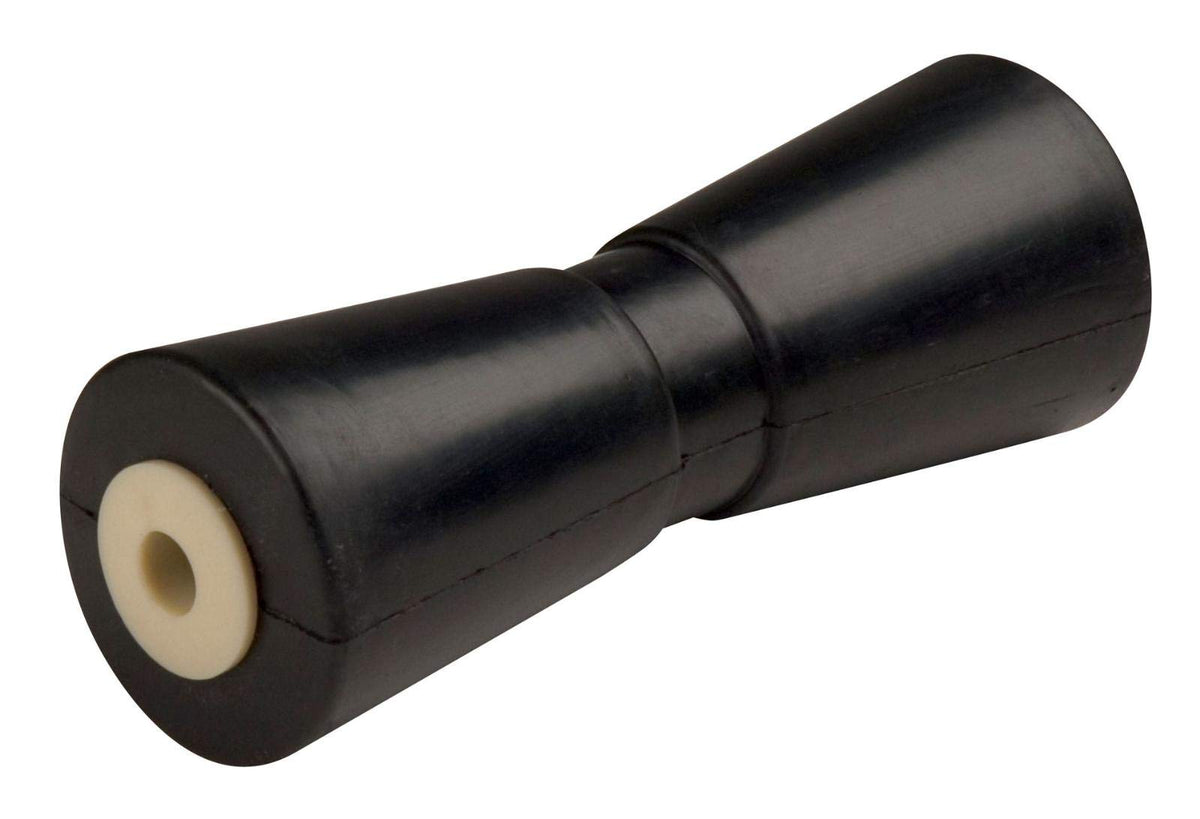 CE Smith Black Rubber Keel Roller - Boat Trailer Keel Roller, 5/8" Shaft, Available in 8" and 10" (V-Keel)