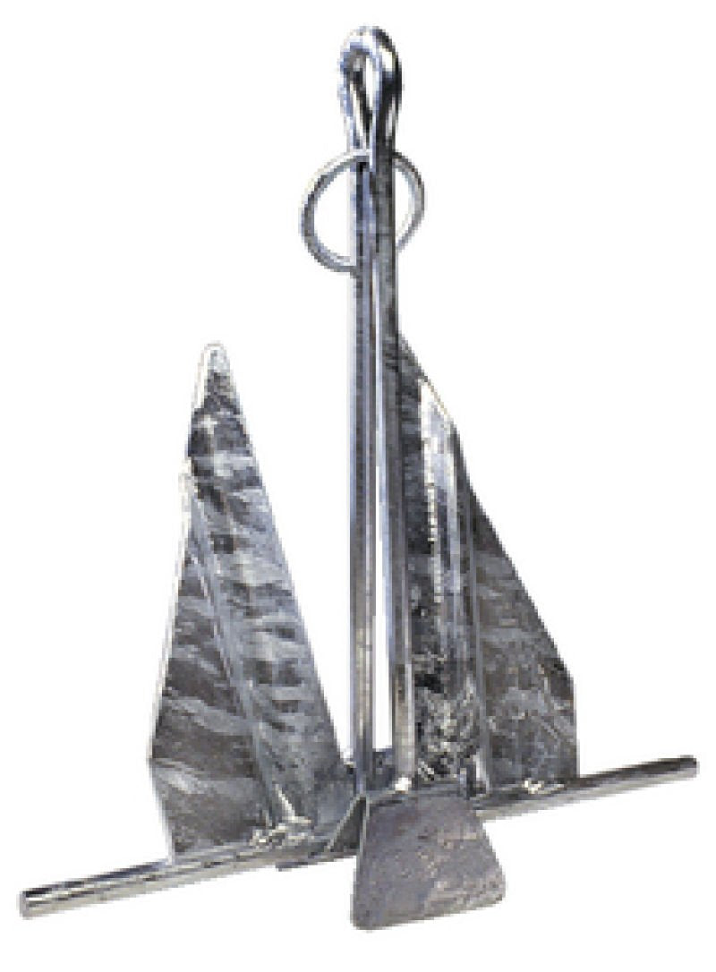 Tie Down Engineering Super Hooker Fluke Anchor 95026, Model 15HQ, 8 lb, Hot-Dip Galvanized, for Boats 28-30 ft