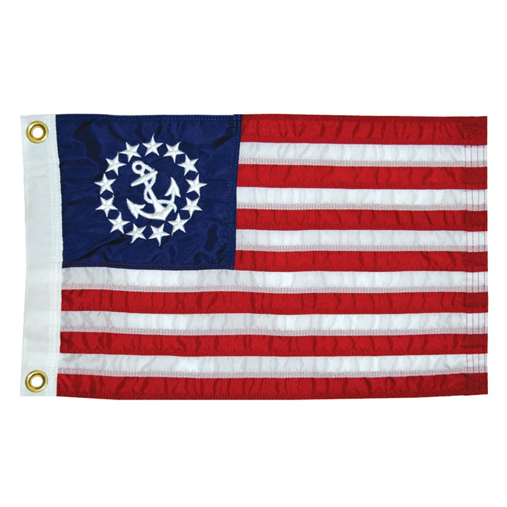 Taylor Made Products US Yacht Ensign Sewn Boat Flag, 16 inch x 24 inch, Nylon