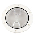 Beckson Marine 4 Inch Screw-In Deck Plate, Clear/White, DP40-W-C