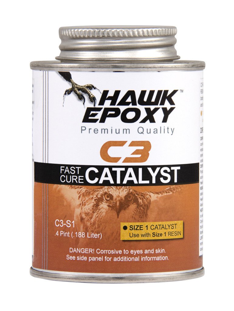 Sea Hawk C3-S1 Fast Cure Catalyst for Hawk Epoxy R1 Resin, 1.4 Pint