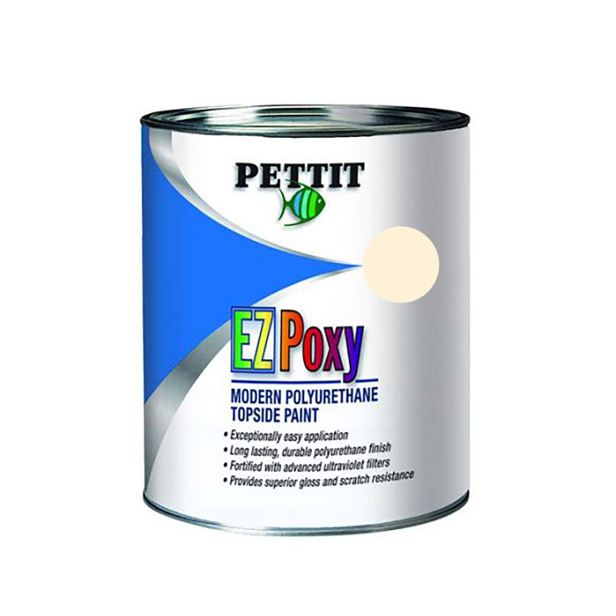 Pettit Ez-Poxy Topside Paint, Hatteras Cream, Quart
