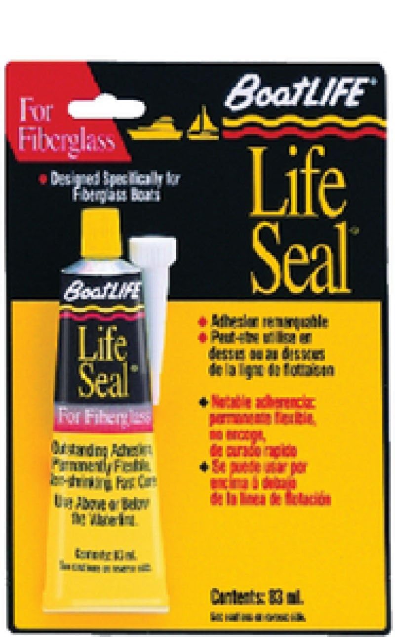 BoatLIFE Life Seal Marine Sealant - Silicone/Polyurethane Adhesive Caulk, Available in 1 oz to 10.6 oz, Clear/White/Black