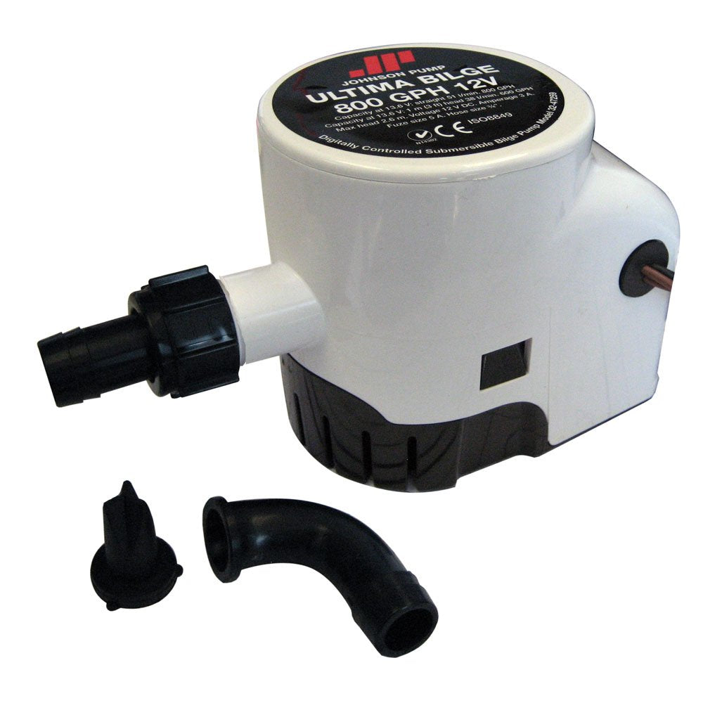 Johnson Pump Ultima Automatic Bilge Pump 32-47259-003, 800 GPH, 3/4 Inch Discharge