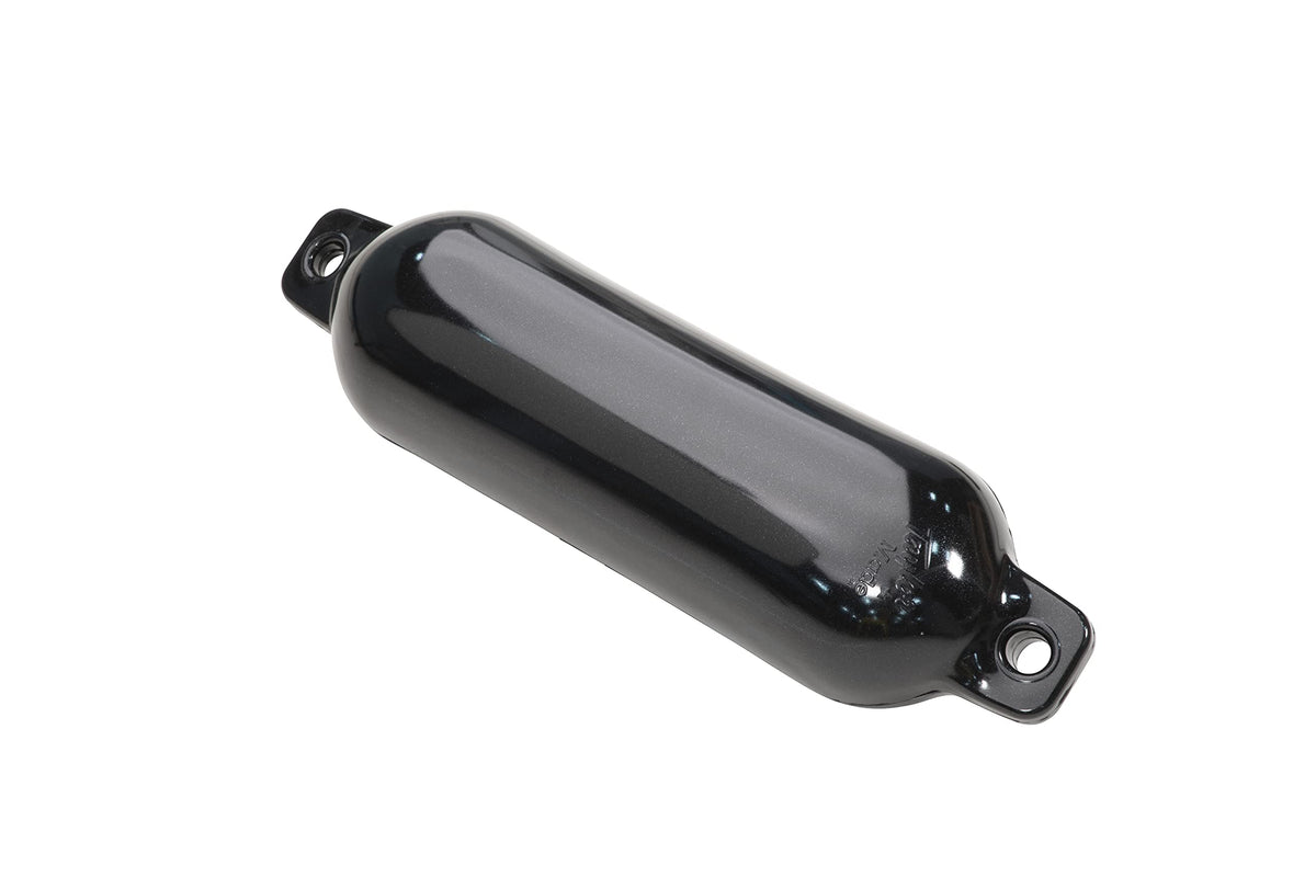 Taylor Made Products Hull Gard Inflatable Vinyl Boat Fender, Black Onyx, 5.5 x 20 Inches