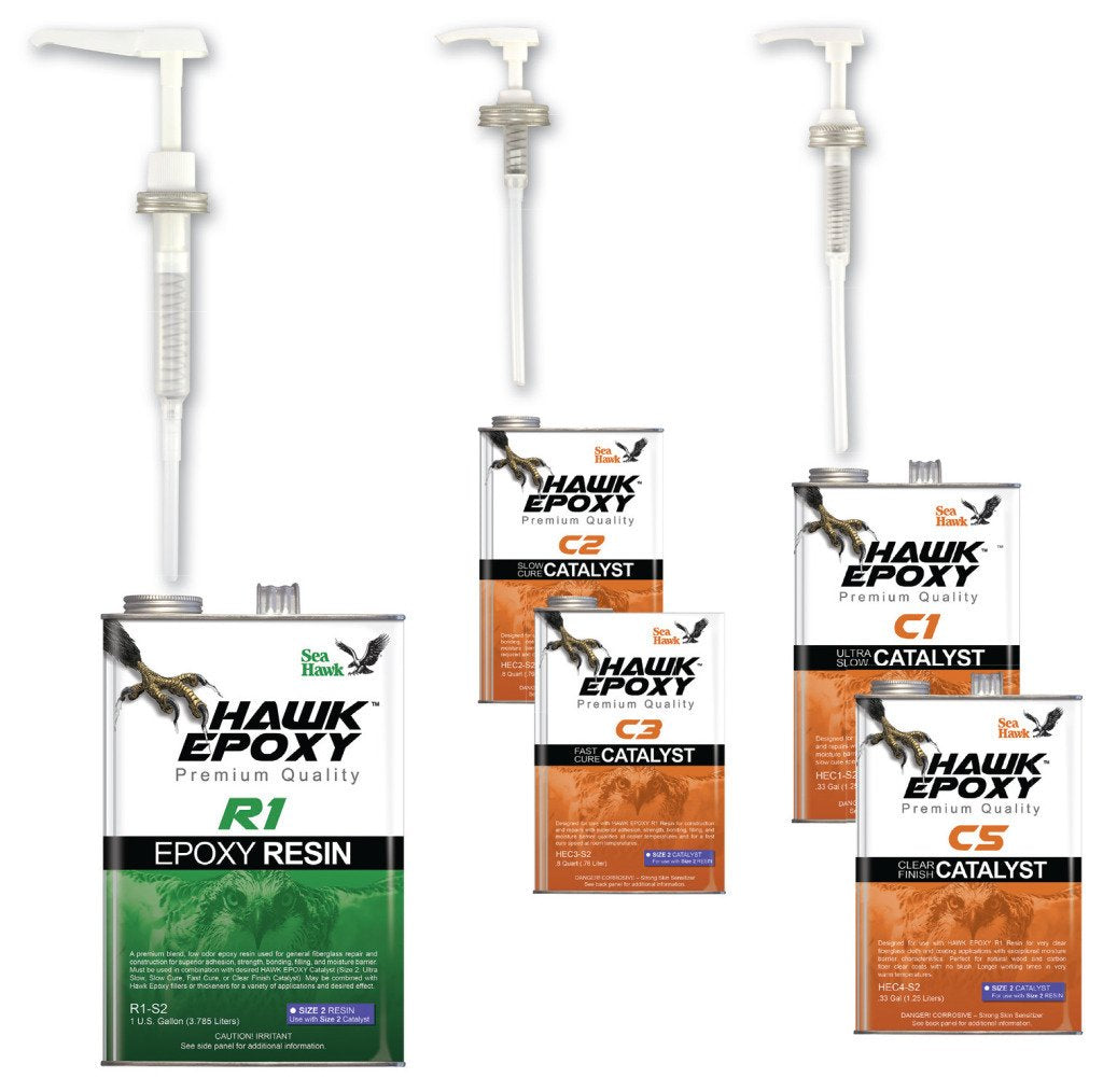 Sea Hawk Pump Set 30-KT for Size 1 and Size 2 Hawk Epoxy Containers