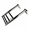 Garelick 19617-61 Over-Platform Telescoping Drop Ladder, 4-Step, Stainless Steel