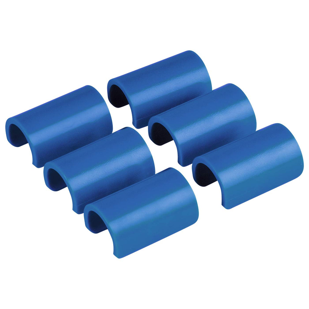 Terricraft Creations Bimini Top Clips, 7/8" Round Tubing - White or Blue, 6-Pack