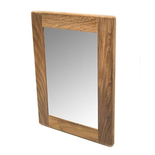 Whitecap Teak Rectangular Mirror, Solid Teak Wood, Oil-Rubbed Finish, Wall Mount, 11 in x 15 in, Model 62544