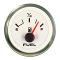 Sierra 62551P White Premier Pro Fuel Gauge, 2 Inch, E-1/2-F Dial