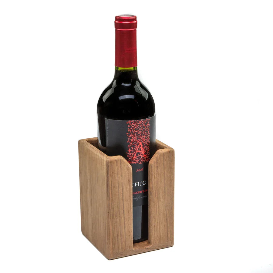Whitecap 62618 Premium Grade Teak Wine Bottle Rack, Bulkhead or Wall Mount